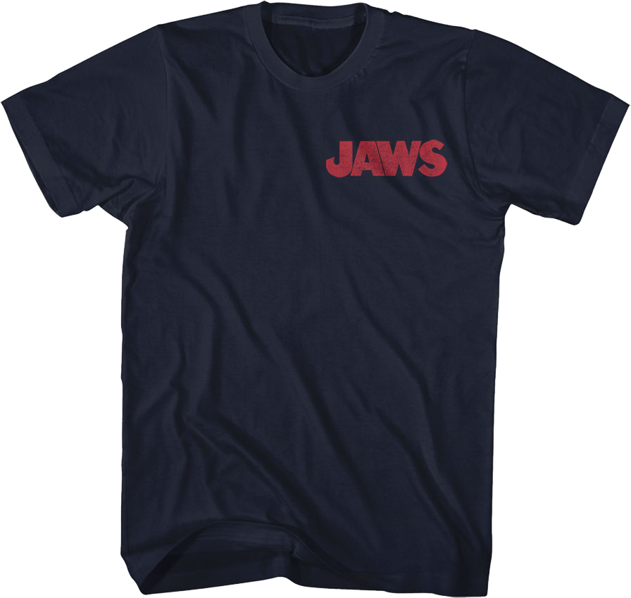 Front & Back Movie Poster Jaws T-Shirt Hoodie, Sweatshirt | CiraTrend.com (Image 3)