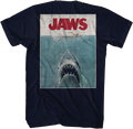 Front & Back Movie Poster Jaws T-Shirt Hoodie, Sweatshirt | CiraTrend.com (Image 1)