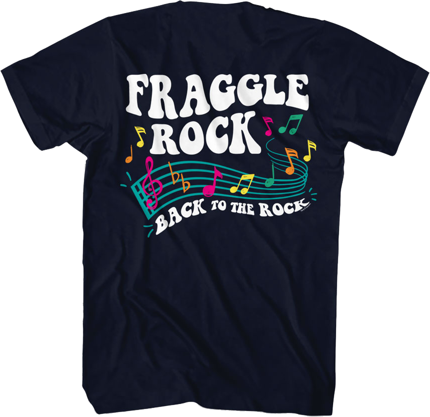 Front & Back Music Notes Fraggle Rock T-Shirt Hoodie, Sweatshirt | CiraTrend.com (Image 3)