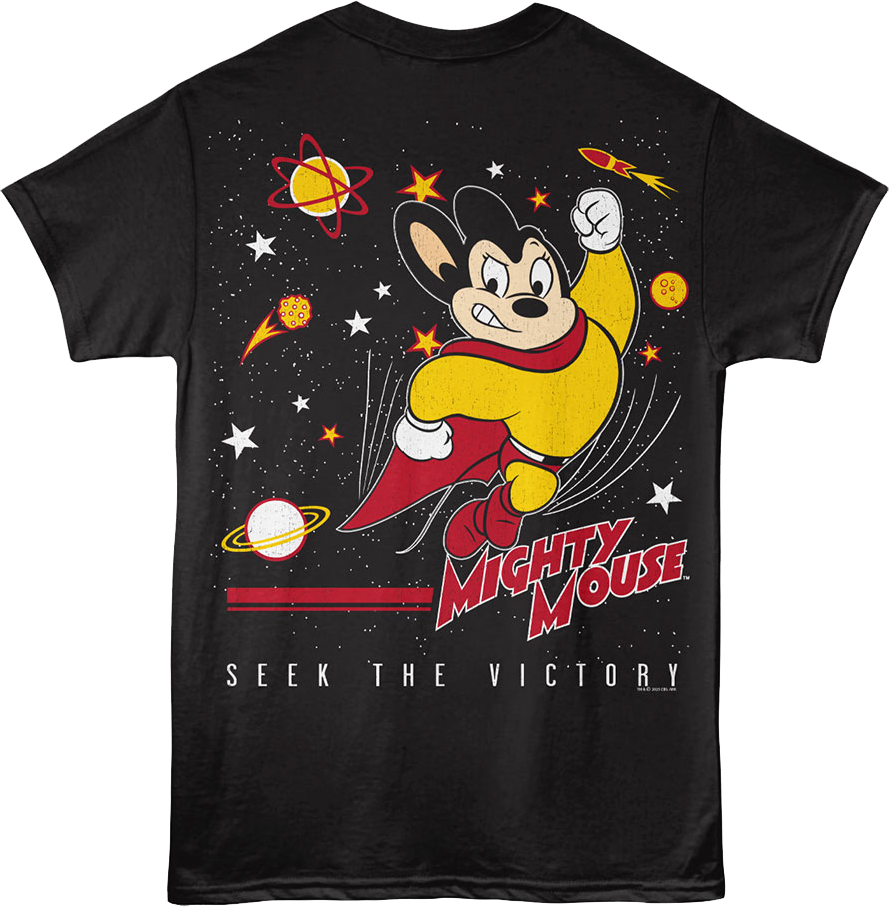 Front & Back Nothing Can Stop Me Mighty Mouse T-Shirt Hoodie, Sweatshirt | CiraTrend.com (Image 3)