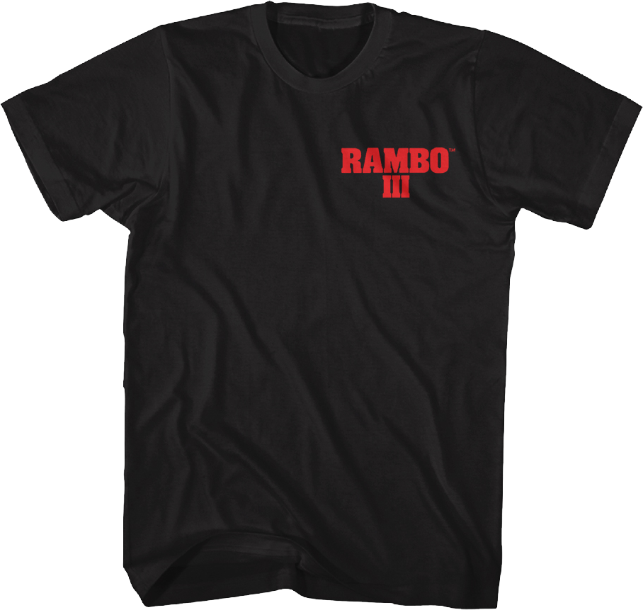 Front & Back Rambo III T-Shirt Hoodie, Sweatshirt | CiraTrend.com (Image 3)