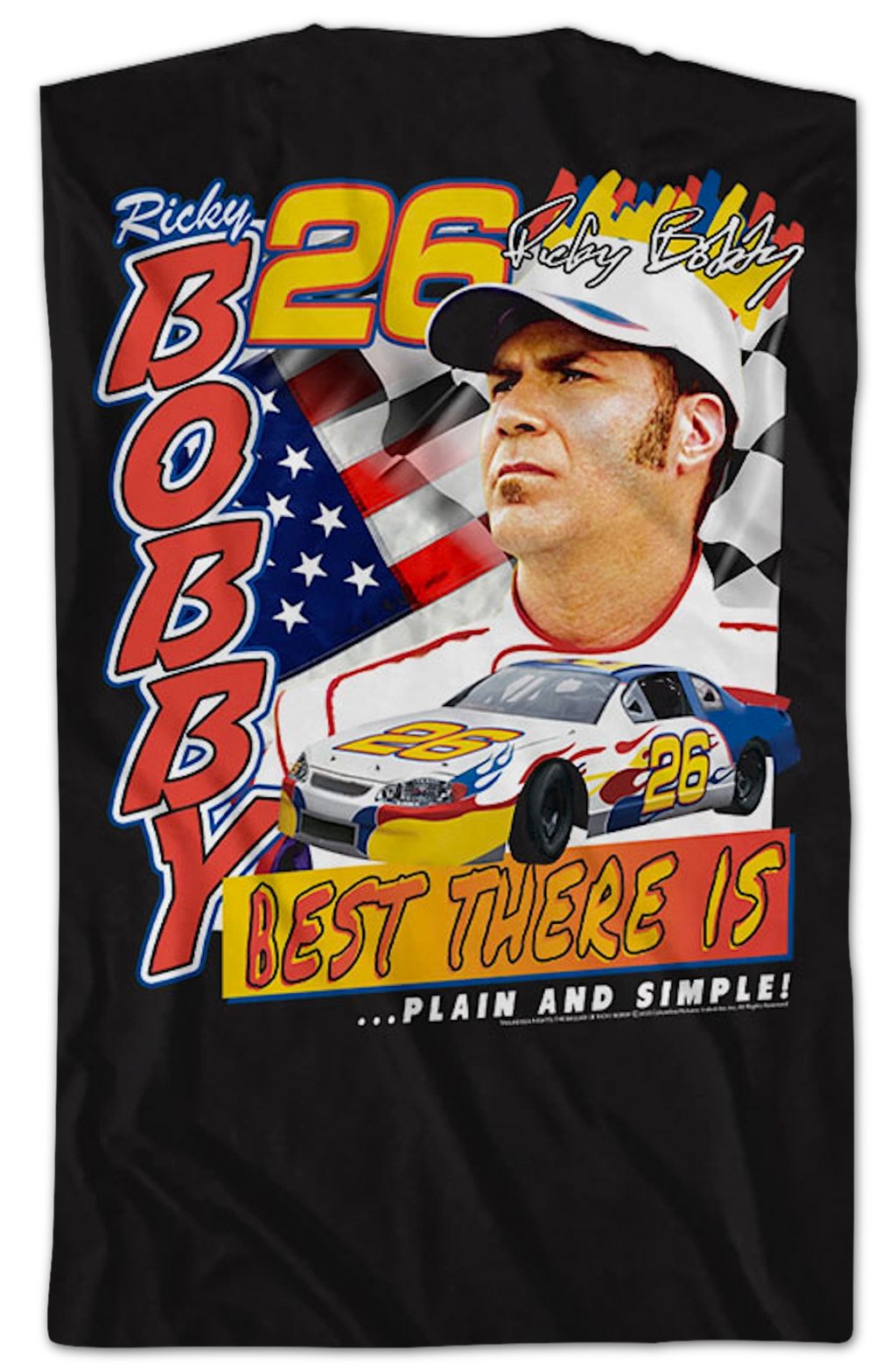Front & Back Ricky Bobby Talladega Nights T-Shirt Hoodie, Sweatshirt | CiraTrend.com (Image 2)