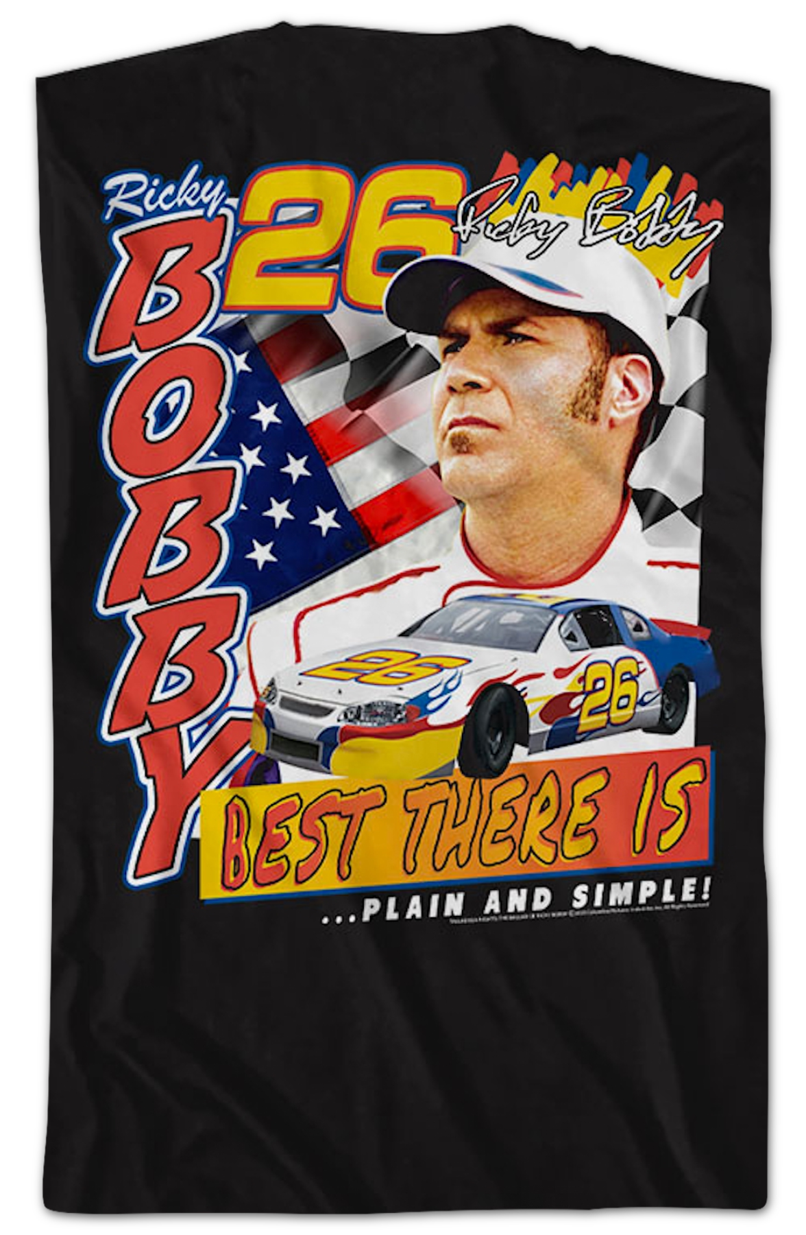 Front & Back Ricky Bobby Talladega Nights T-Shirt Hoodie, Sweatshirt | CiraTrend.com (Image 2)