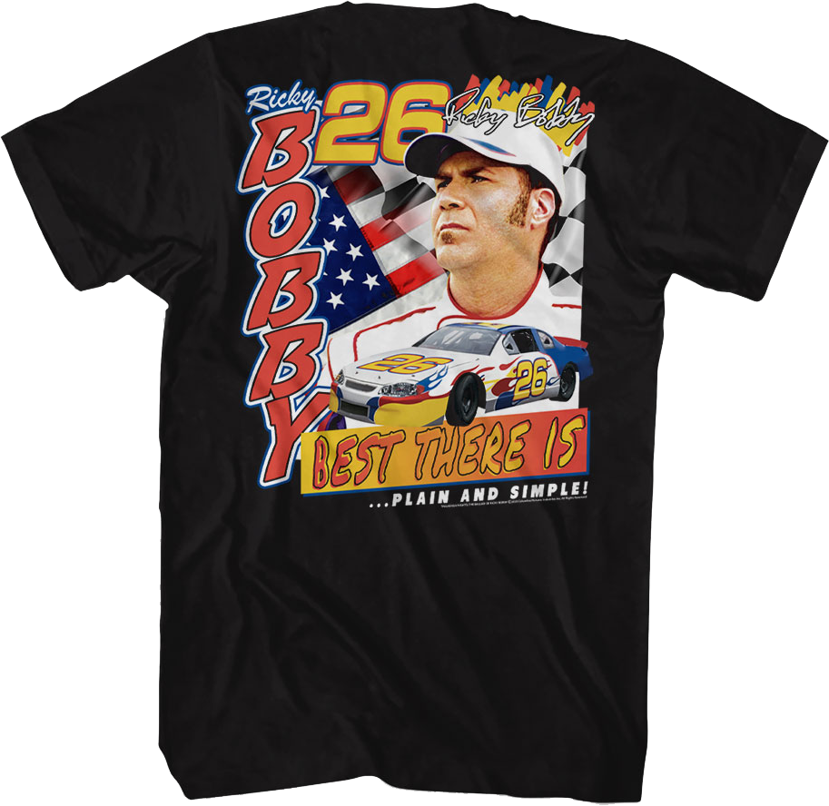 Front & Back Ricky Bobby Talladega Nights T-Shirt Hoodie, Sweatshirt | CiraTrend.com (Image 1)