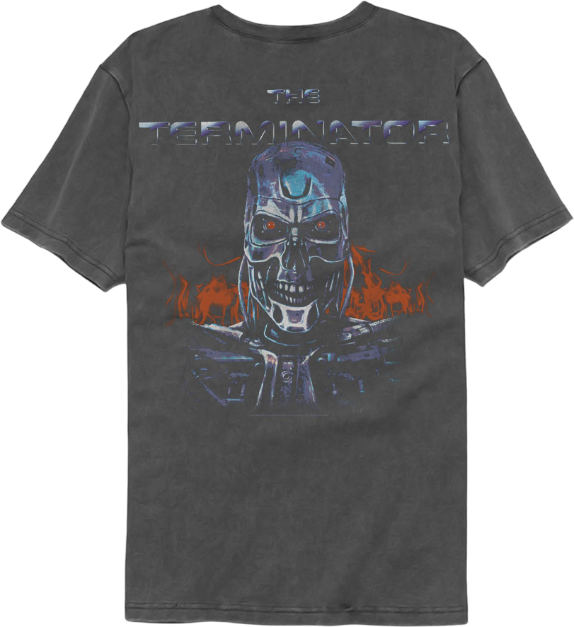 Front & Back Terminator Comfort Colors Brand T-Shirt Hoodie, Sweatshirt | CiraTrend.com (Image 3)