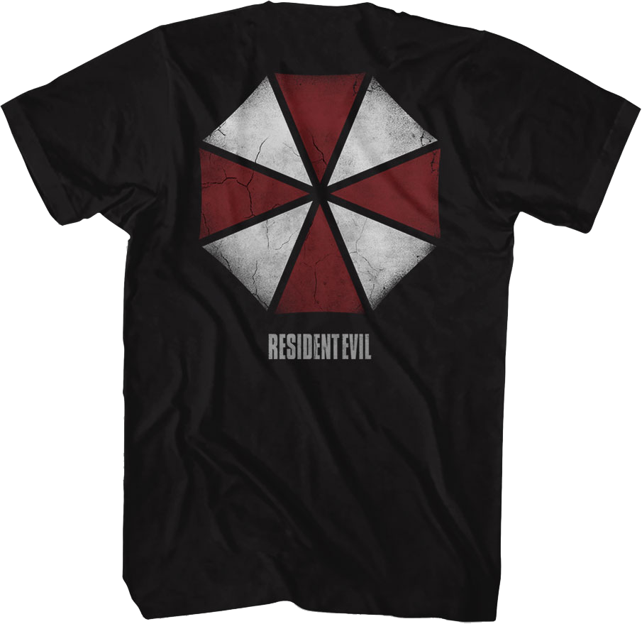 Front & Back Umbrella Corporation Logo Resident Evil T-Shirt Hoodie, Sweatshirt | CiraTrend.com (Image 1)