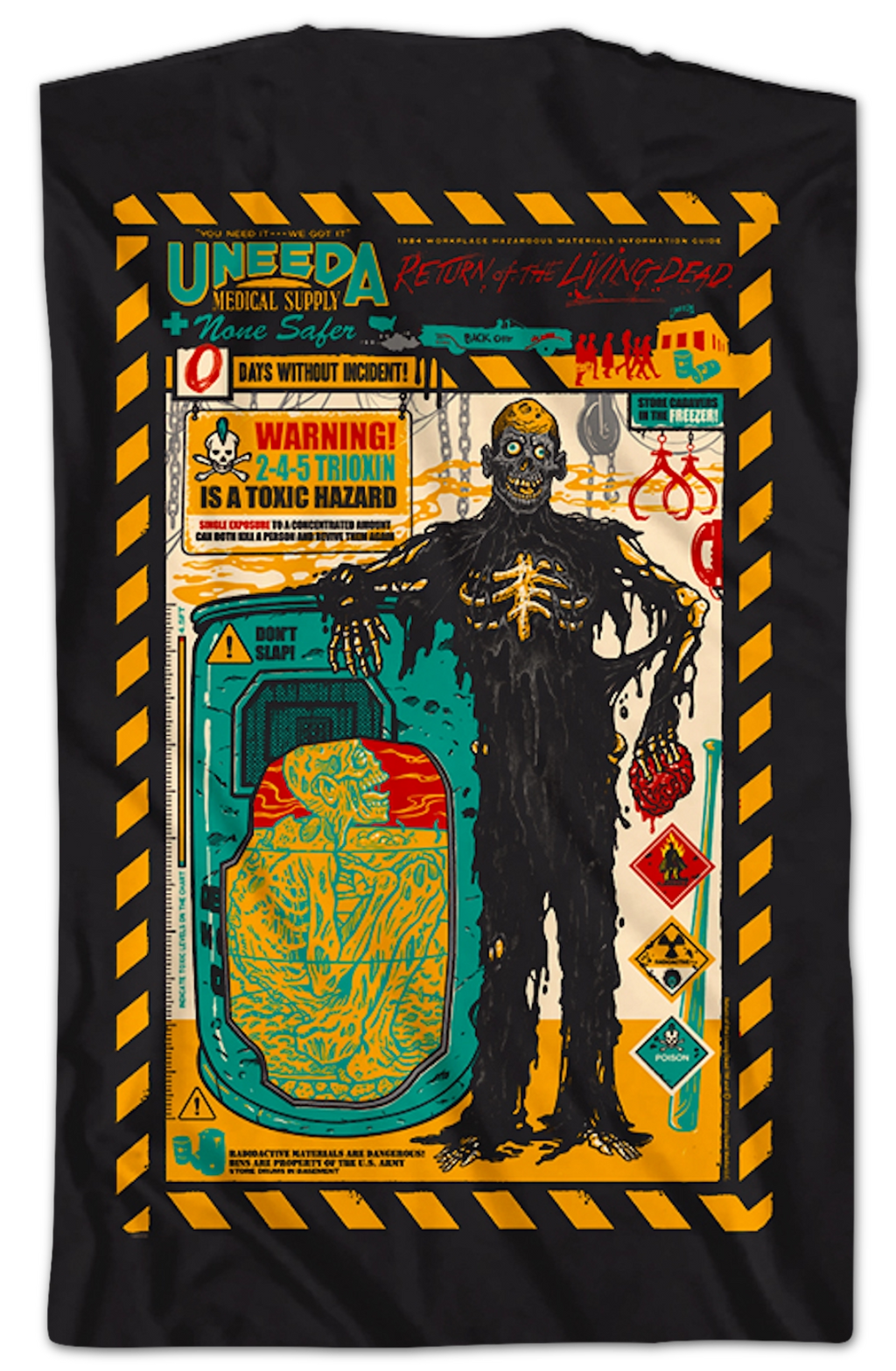 Front & Back Uneeda None Safer Return Of The Living Dead T-Shirt Hoodie, Sweatshirt | CiraTrend.com (Image 2)