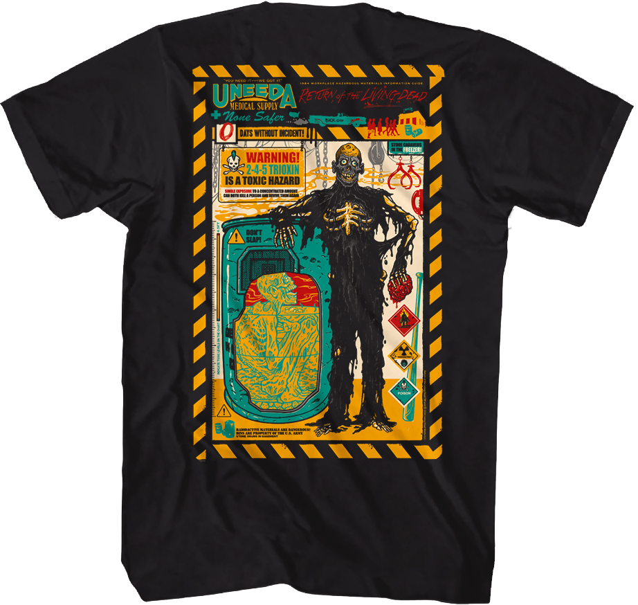 Front & Back Uneeda None Safer Return Of The Living Dead T-Shirt Hoodie, Sweatshirt | CiraTrend.com (Image 1)