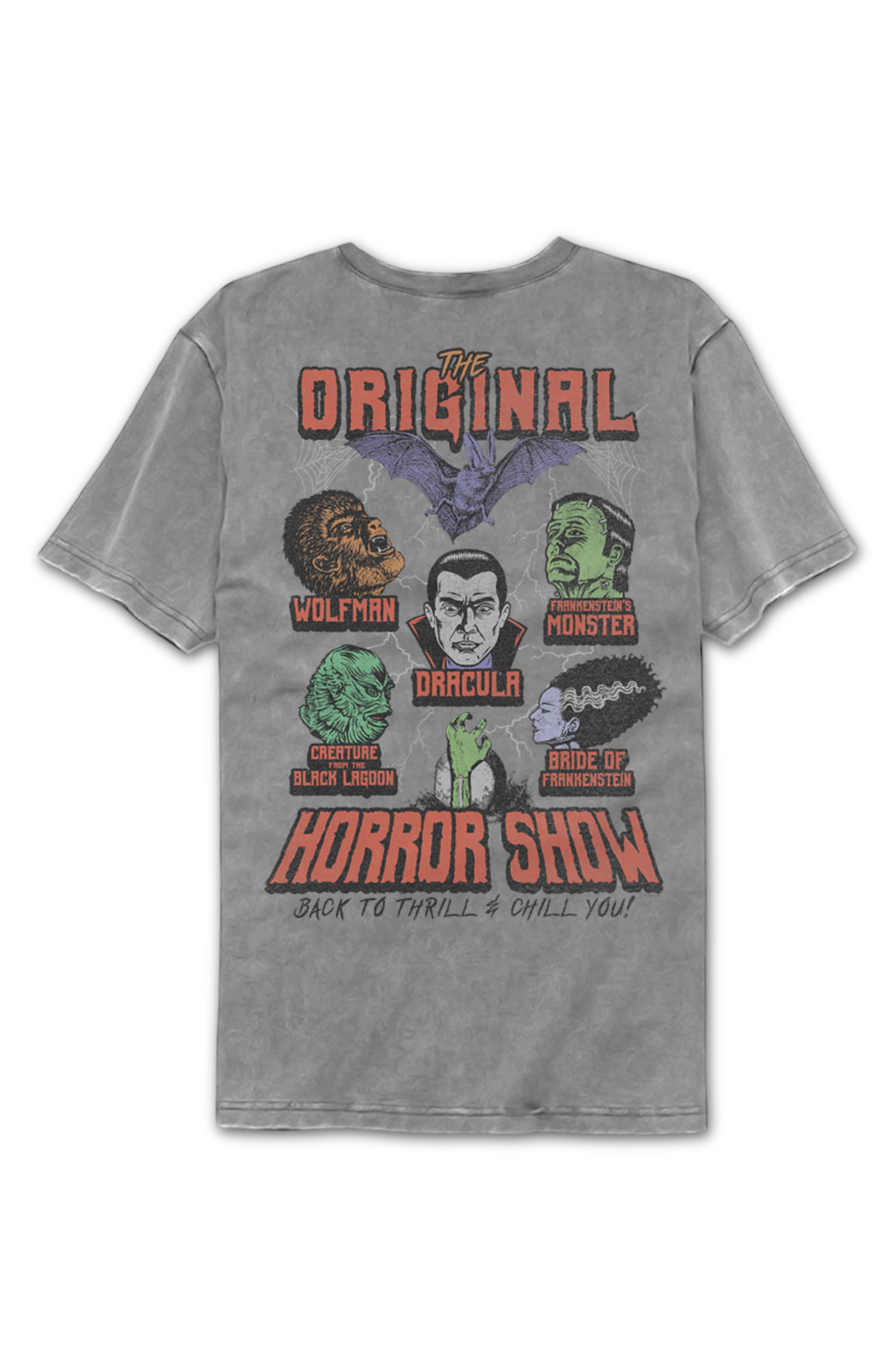 Front & Back Universal Monsters Comfort Colors Brand T-Shirt Hoodie, Sweatshirt | CiraTrend.com (Image 2)