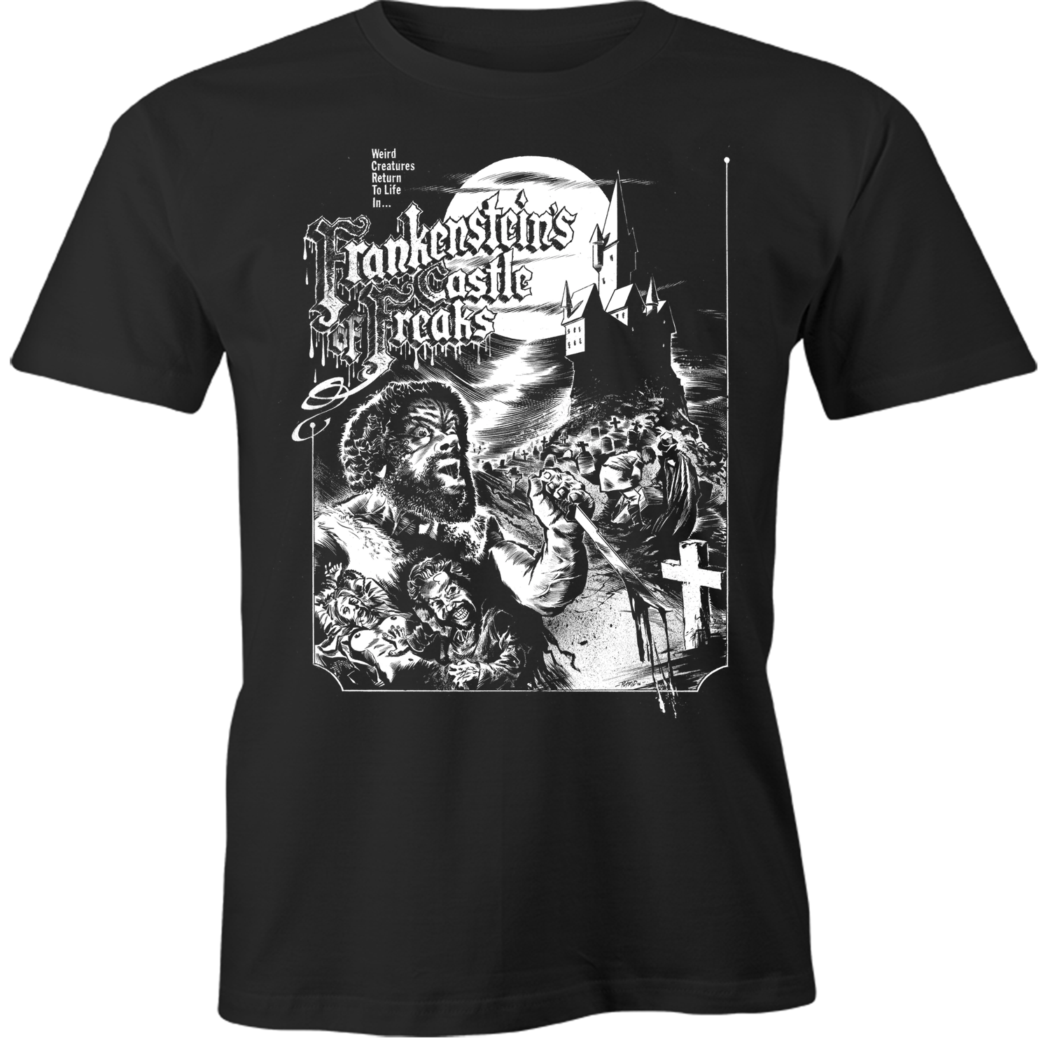 FRANKENSTEIN'S CASTLE of FREAKS SHIRT Hoodie, Sweatshirt | CiraTrend.com (Image 1)