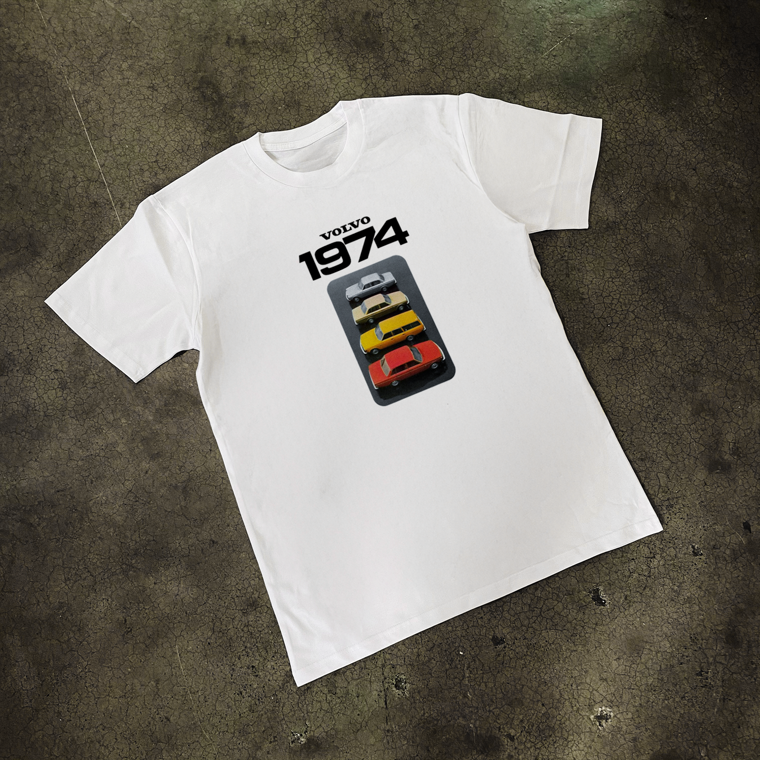 1974 'VOLVO 144' CLASSIC WHITE T-SHIRT Hoodie, Sweatshirt | CiraTrend.com (Image 1)