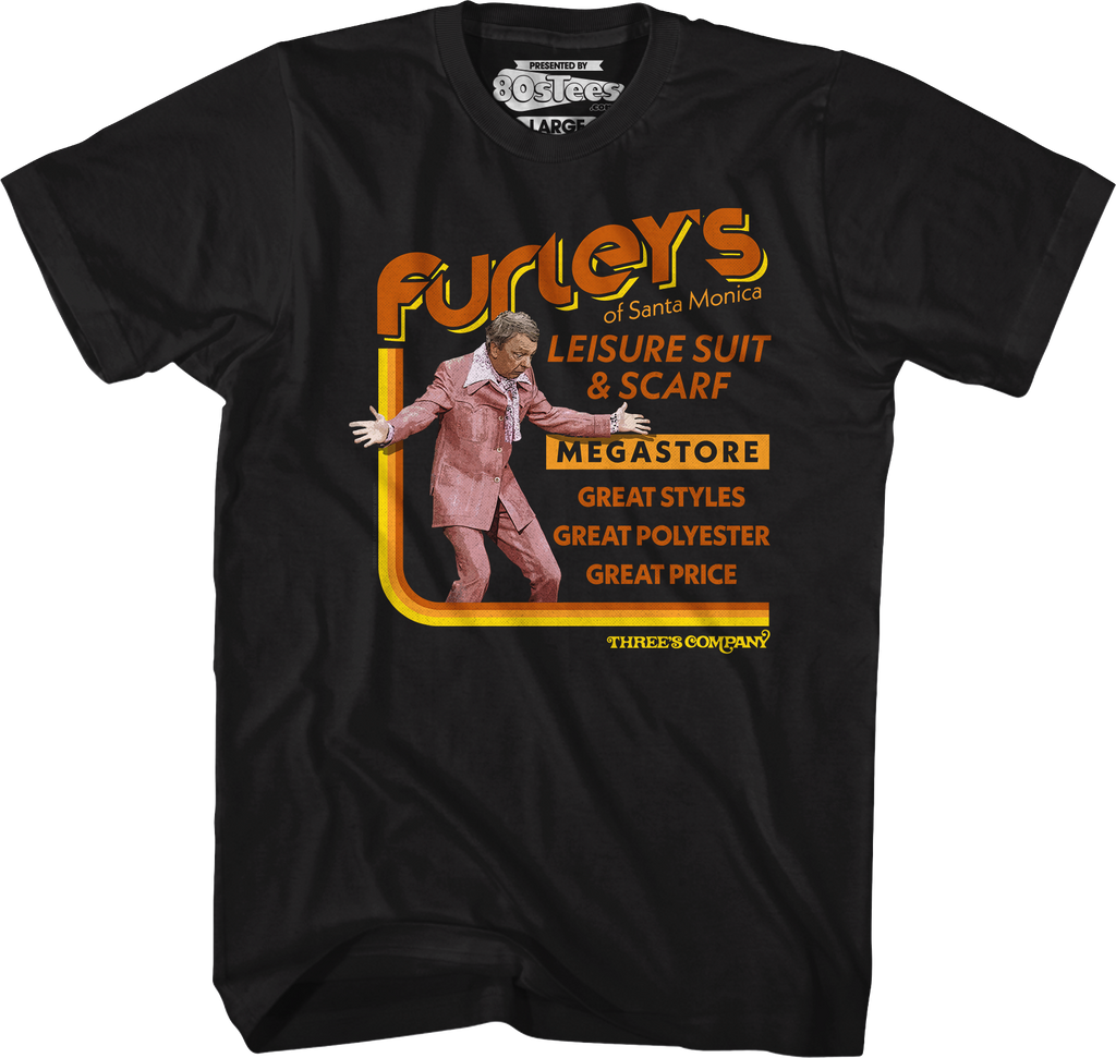 Furley's of Santa Monica Three's Company T-Shirt Hoodie, Sweatshirt | CiraTrend.com (Image 1)