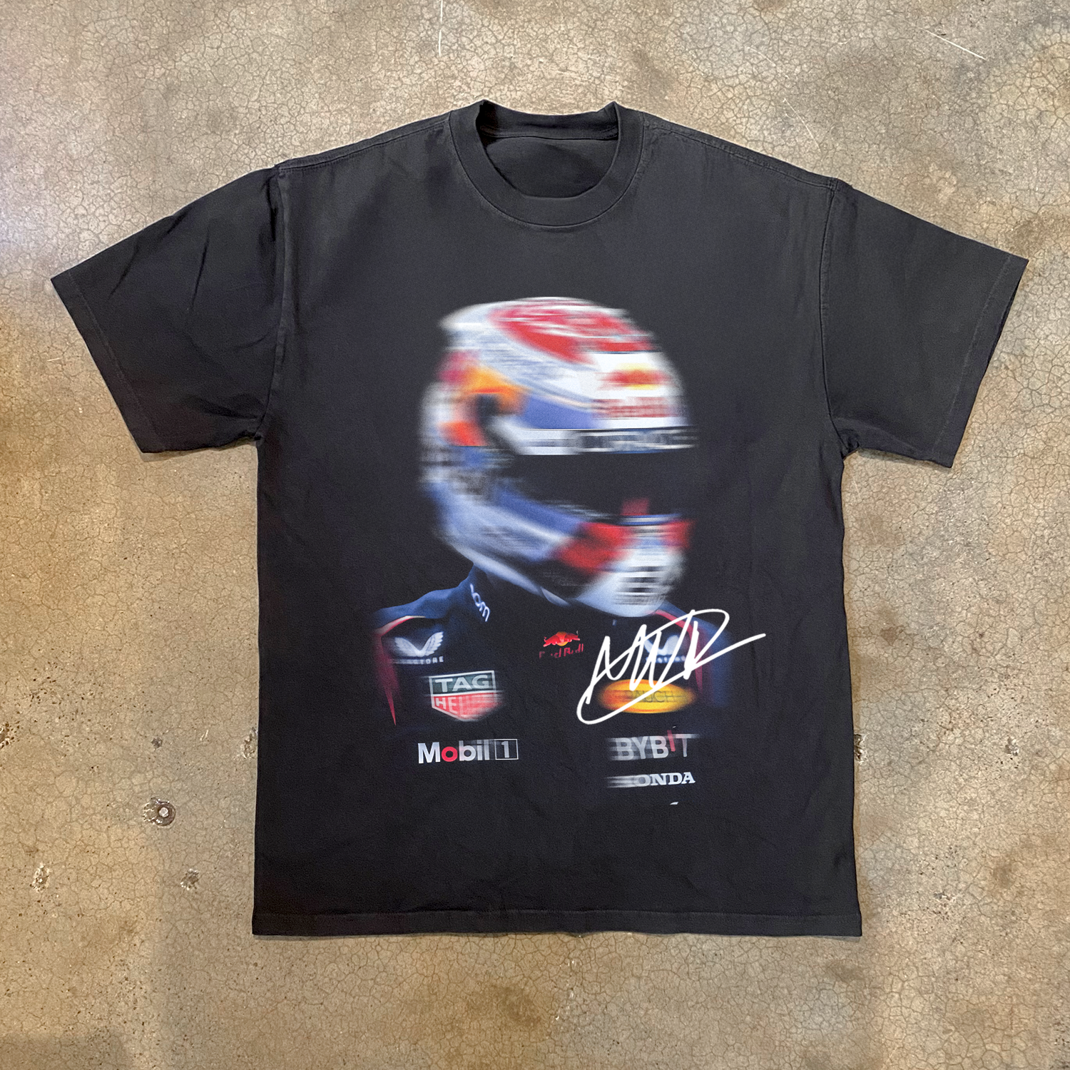 VERSTAPPEN 'MAX SPEED' HEAVY BLACK T-SHIRT Hoodie, Sweatshirt | CiraTrend.com (Image 1)