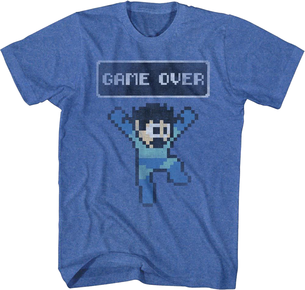 Game Over Mega Man T-Shirt Hoodie, Sweatshirt | CiraTrend.com (Image 1)