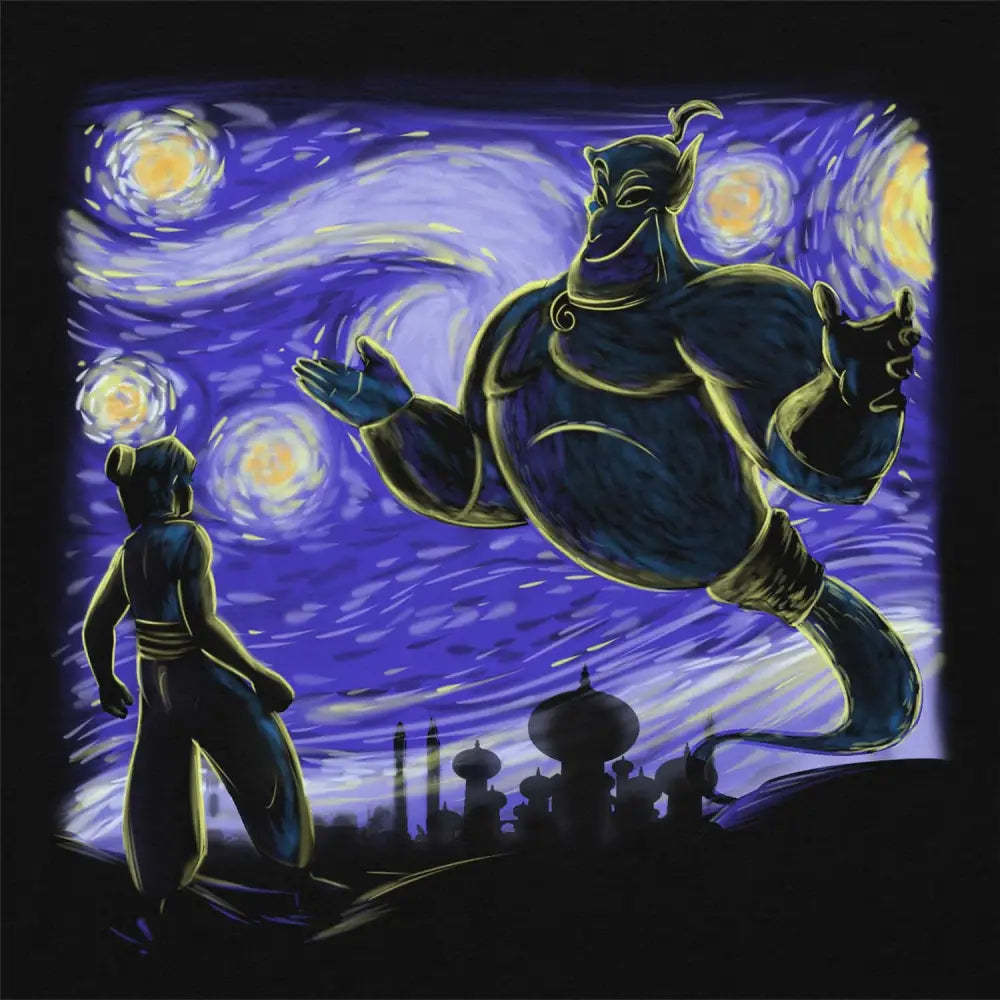 Genie in the Starry Night T-Shirt Hoodie, Sweatshirt | CiraTrend.com (Image 4)