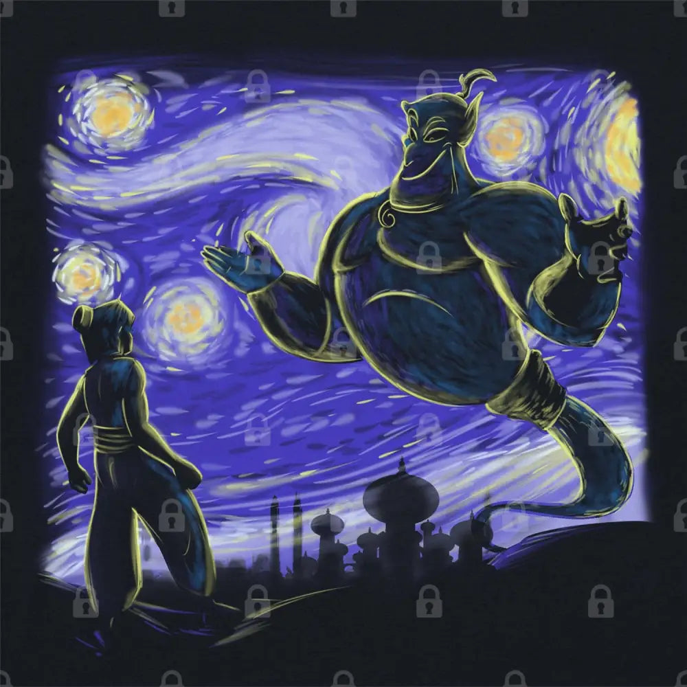 Genie in the Starry Night T-Shirt Hoodie, Sweatshirt | CiraTrend.com (Image 1)