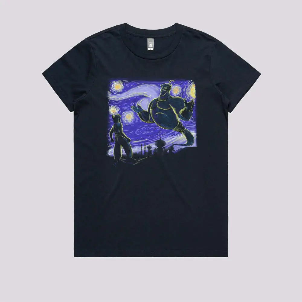 Genie in the Starry Night T-Shirt Hoodie, Sweatshirt | CiraTrend.com (Image 3)