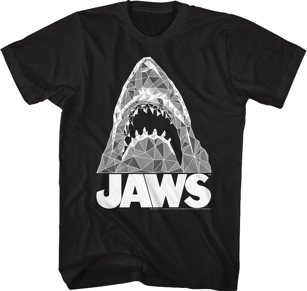 Geometric Shark Jaws T-Shirt Hoodie, Sweatshirt | CiraTrend.com (Image 1)