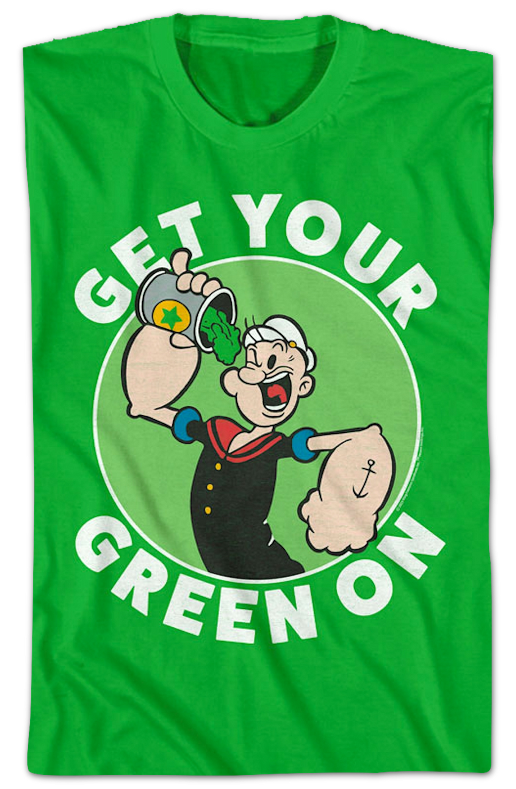 Get Your Green On Popeye T-Shirt Hoodie, Sweatshirt | CiraTrend.com (Image 2)