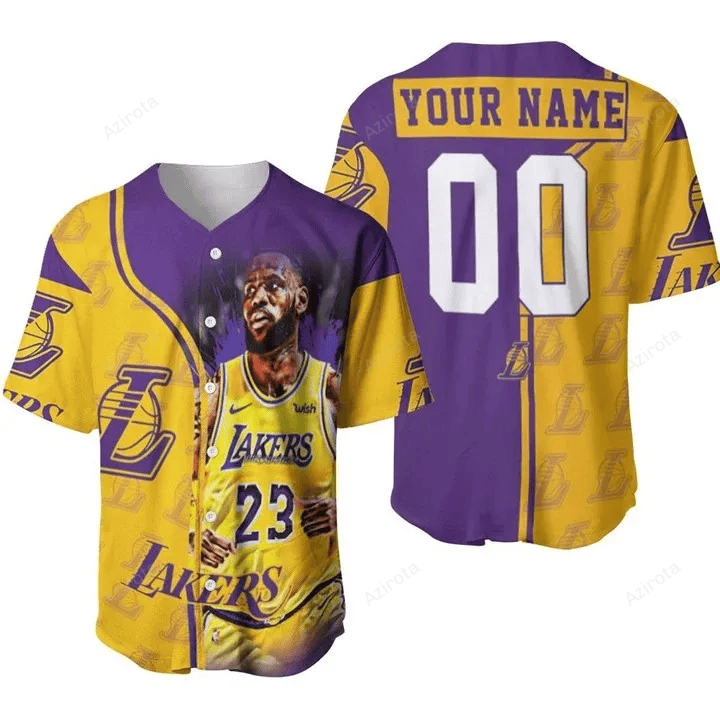 23 King James Los Angeles Lakers Nba Western Coference Personalized Baseball Jersey Nba Gift For Fans