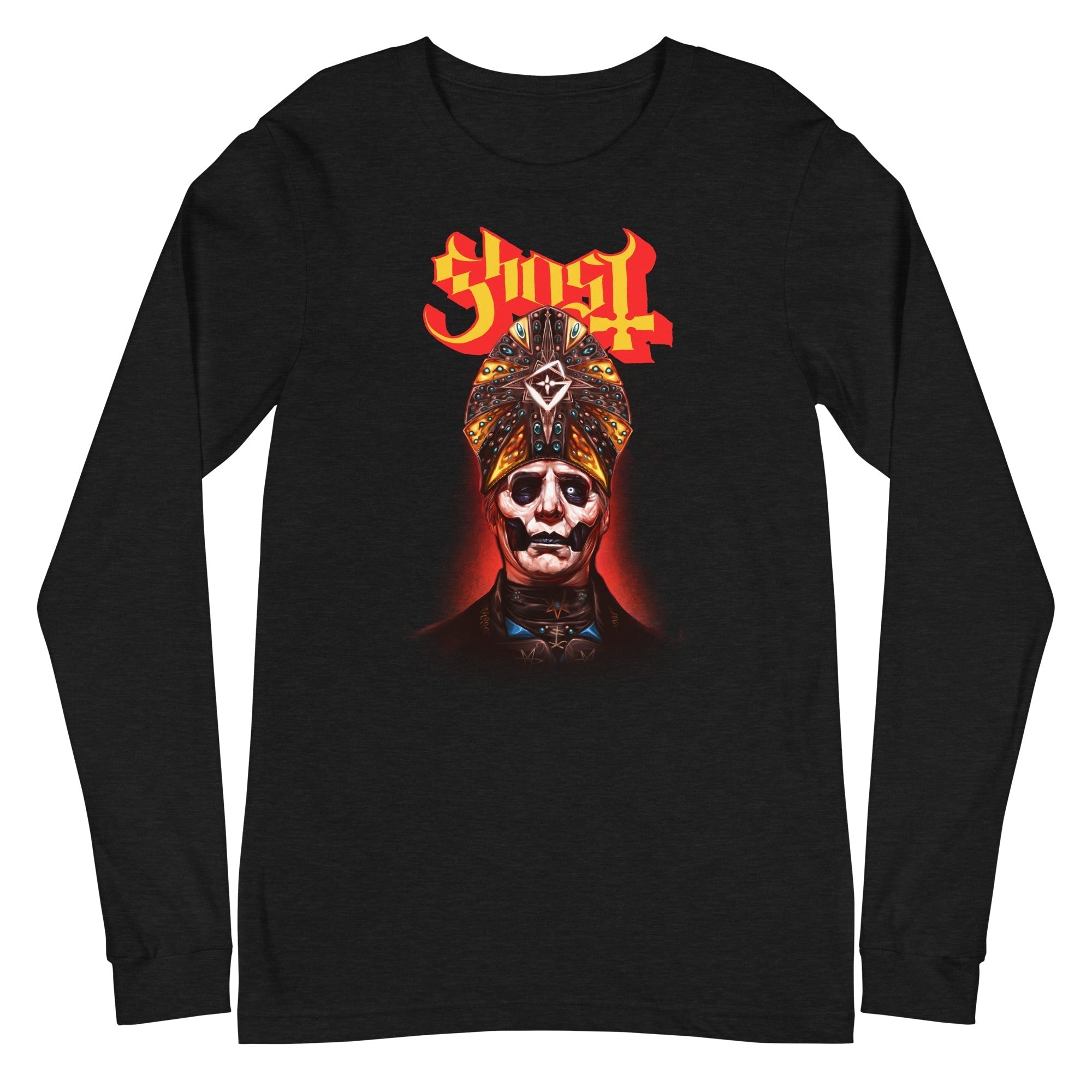 Ghost - Red Glow Long Sleeve T-Shirt Hoodie, Sweatshirt | CiraTrend.com