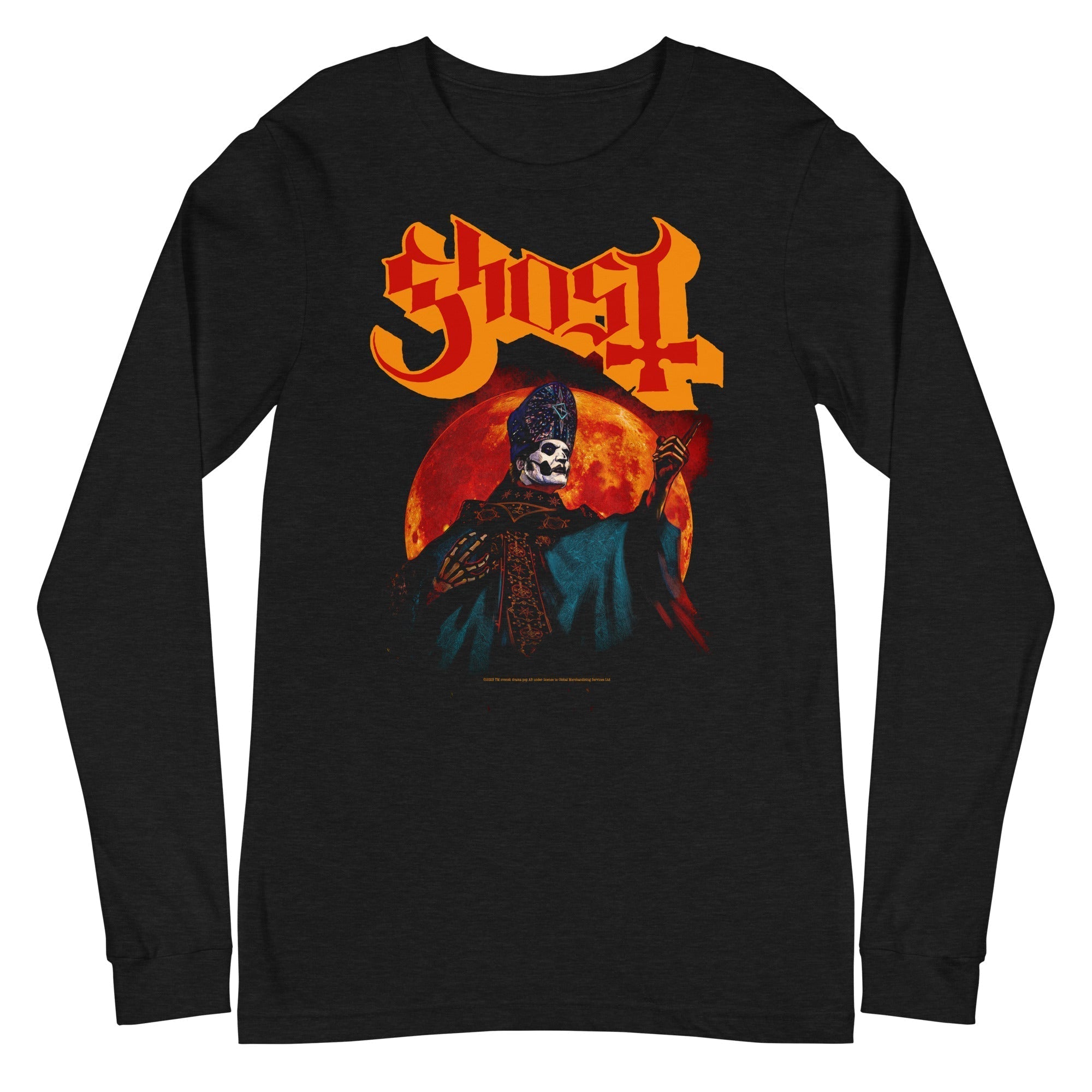 Ghost - Red Moon Long Sleeve T-Shirt Hoodie, Sweatshirt | CiraTrend.com
