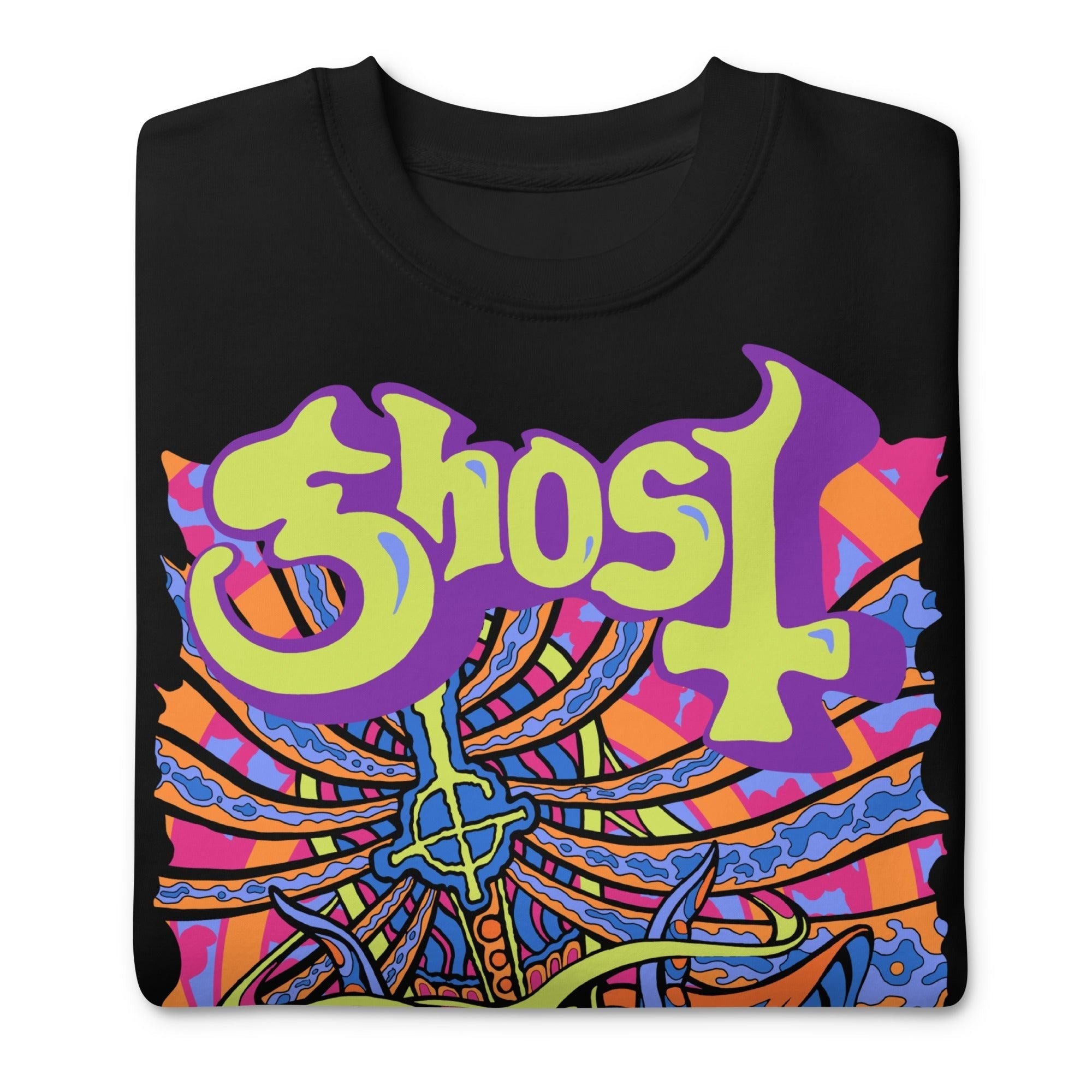 Ghost Stained Glass Jumbo Print Sweatshirt T-Shirts, Hoodie | CiraTrend.com (Image 3)