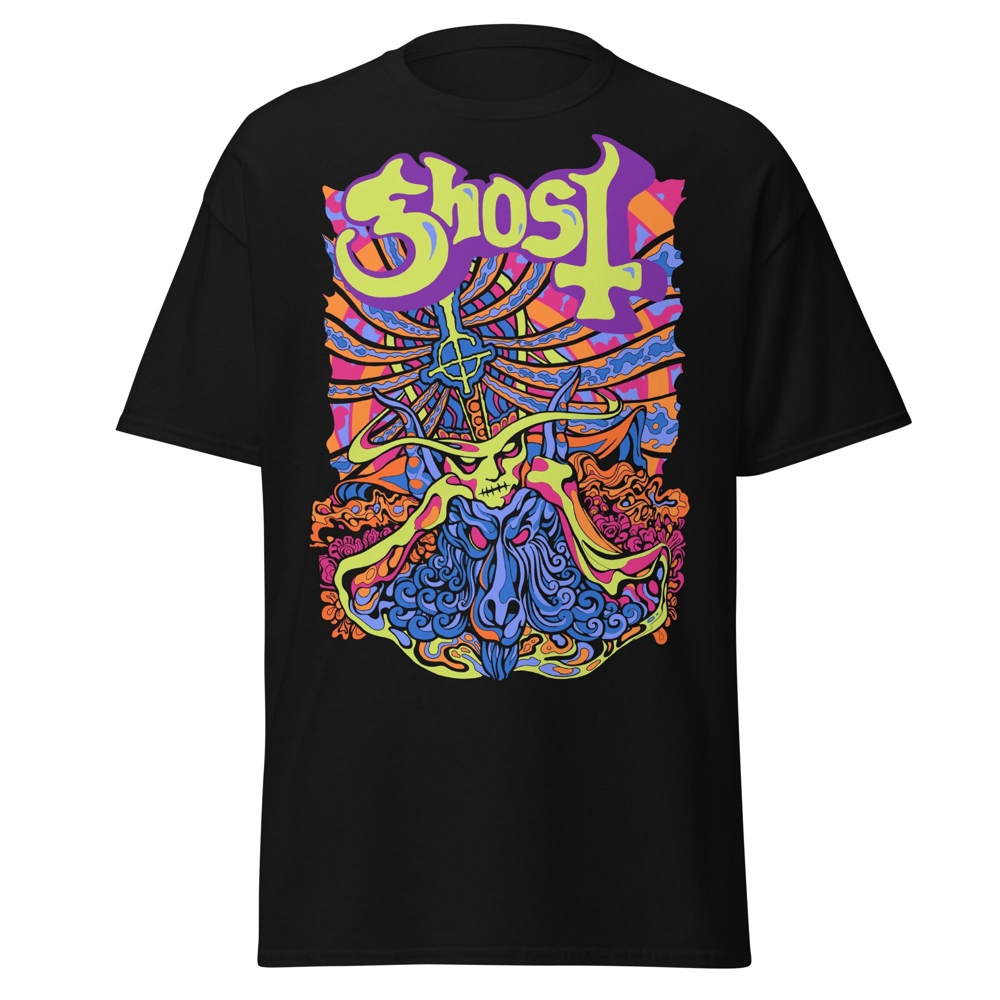 Ghost - Stained Glass Jumbo Print T-Shirt Hoodie, Sweatshirt | CiraTrend.com (Image 1)