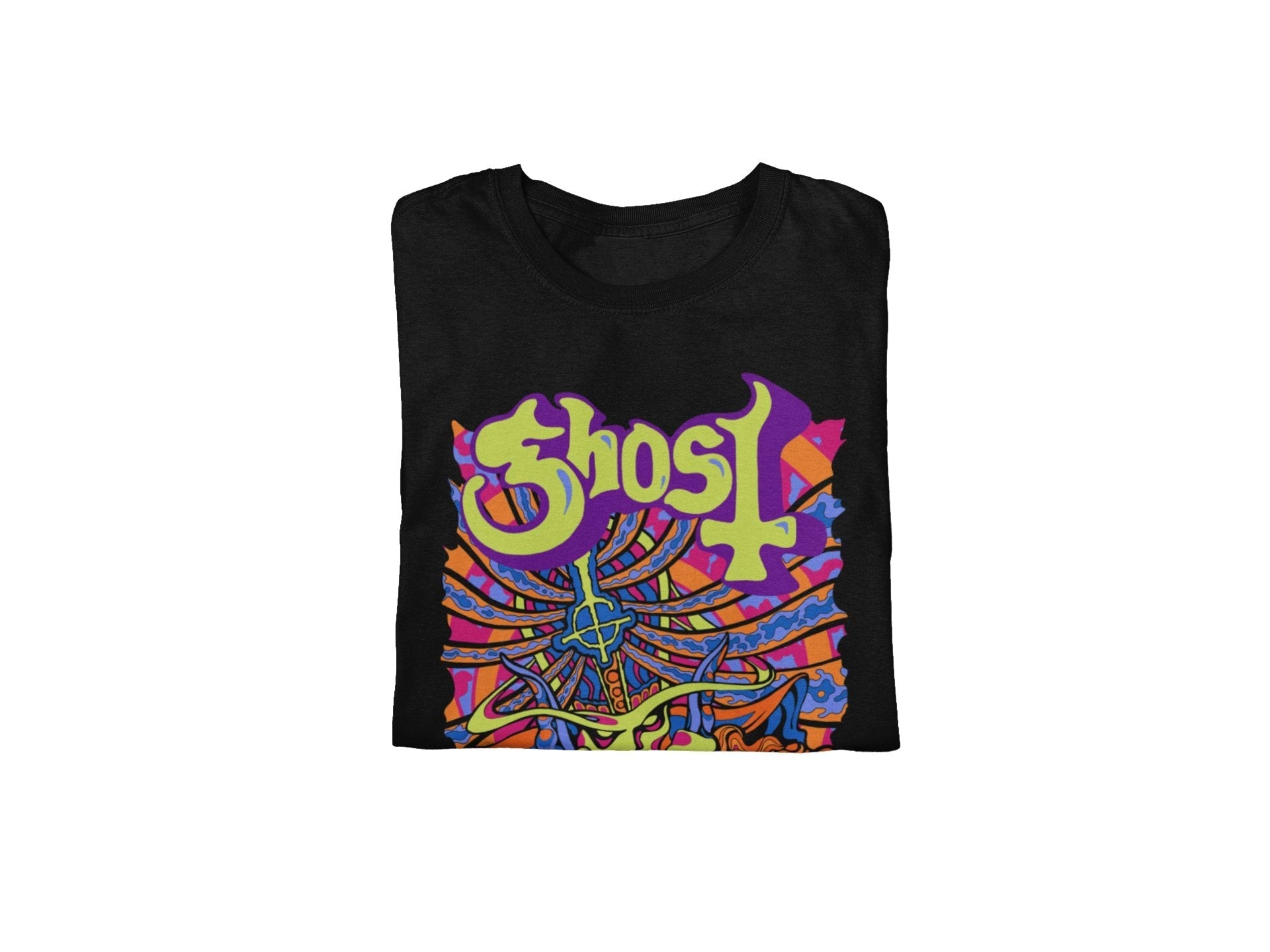 Ghost - Stained Glass Jumbo Print T-Shirt Hoodie, Sweatshirt | CiraTrend.com (Image 3)