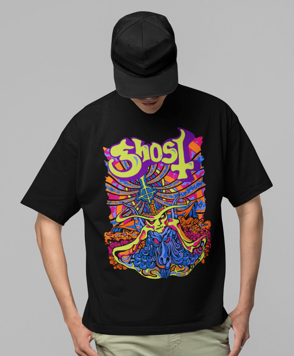Ghost - Stained Glass Jumbo Print T-Shirt Hoodie, Sweatshirt | CiraTrend.com (Image 2)
