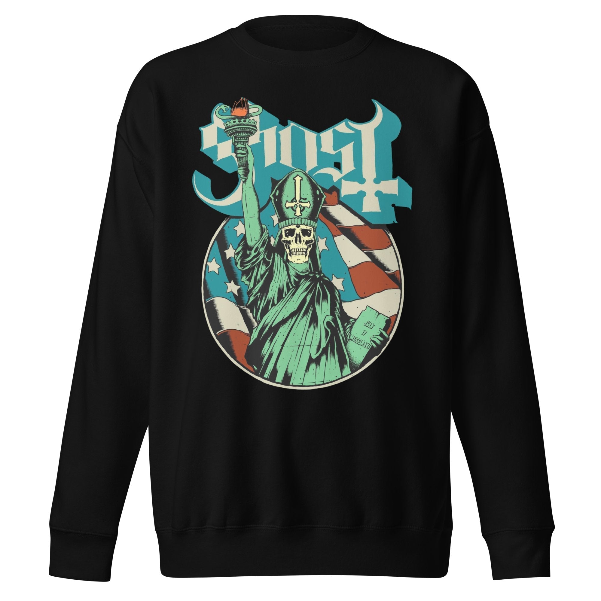 Ghost - Statue of Liberty Jumbo Print Sweatshirt T-Shirts, Hoodie | CiraTrend.com (Image 1)