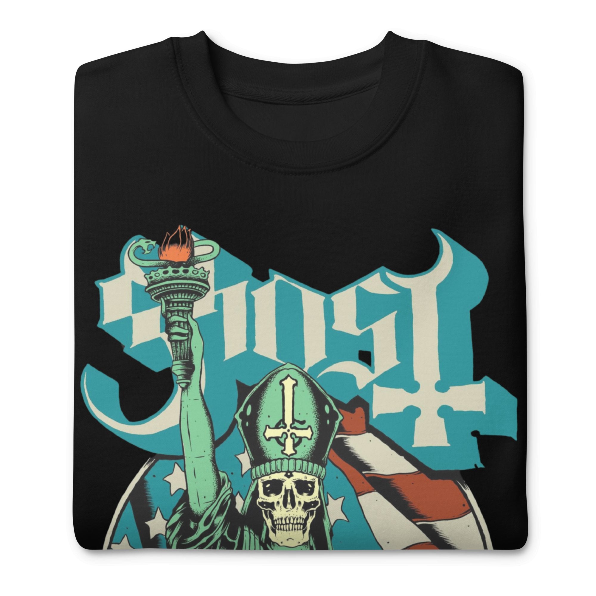 Ghost - Statue of Liberty Jumbo Print Sweatshirt T-Shirts, Hoodie | CiraTrend.com (Image 2)