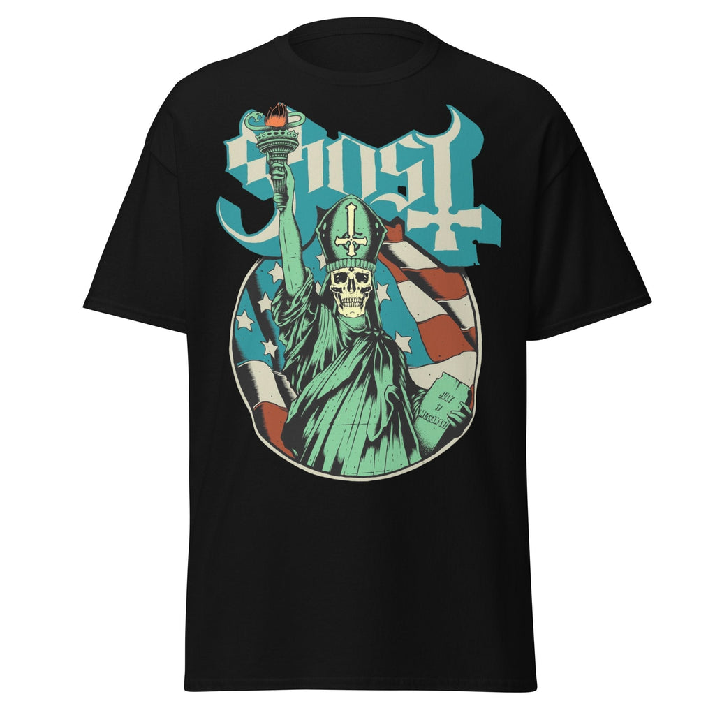 Ghost - Statue of Liberty Jumbo Print T-Shirt Hoodie, Sweatshirt | CiraTrend.com (Image 1)