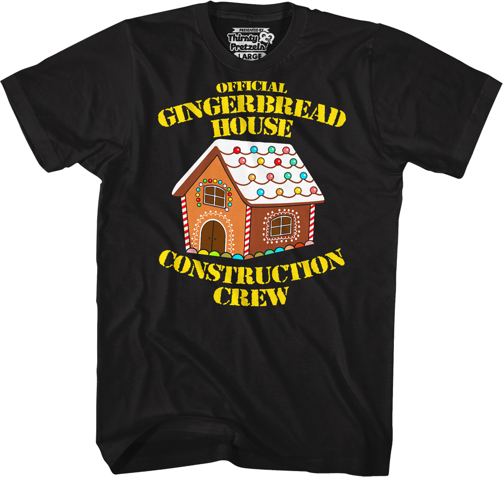 Gingerbread House Construction Crew T-Shirt Hoodie, Sweatshirt | CiraTrend.com (Image 1)