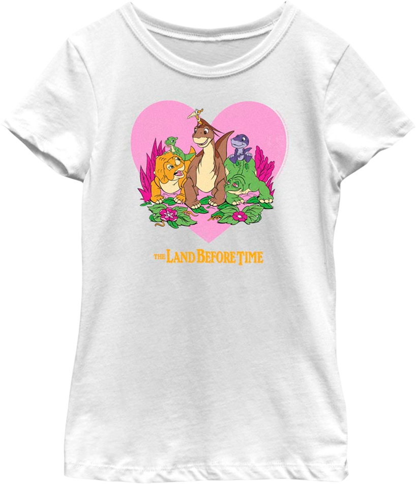 Girls Youth Best Friends Land Before Time Shirt Hoodie, Sweatshirt | CiraTrend.com (Image 1)