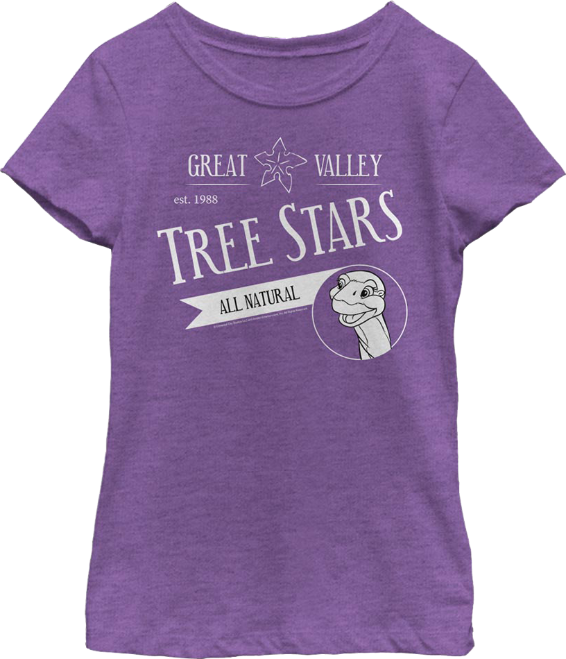 Girls Youth Great Valley Tree Stars Land Before Time Shirt Hoodie, Sweatshirt | CiraTrend.com (Image 1)