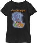 Girls Youth Sharptooth Shadow Land Before Time Shirt Hoodie, Sweatshirt | CiraTrend.com (Image 1)