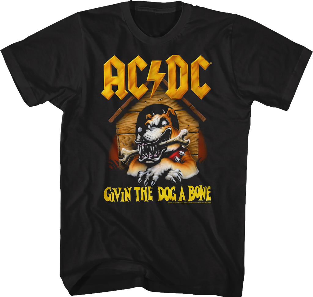 Givin The Dog A Bone ACDC Shirt Hoodie, Sweatshirt | CiraTrend.com (Image 1)