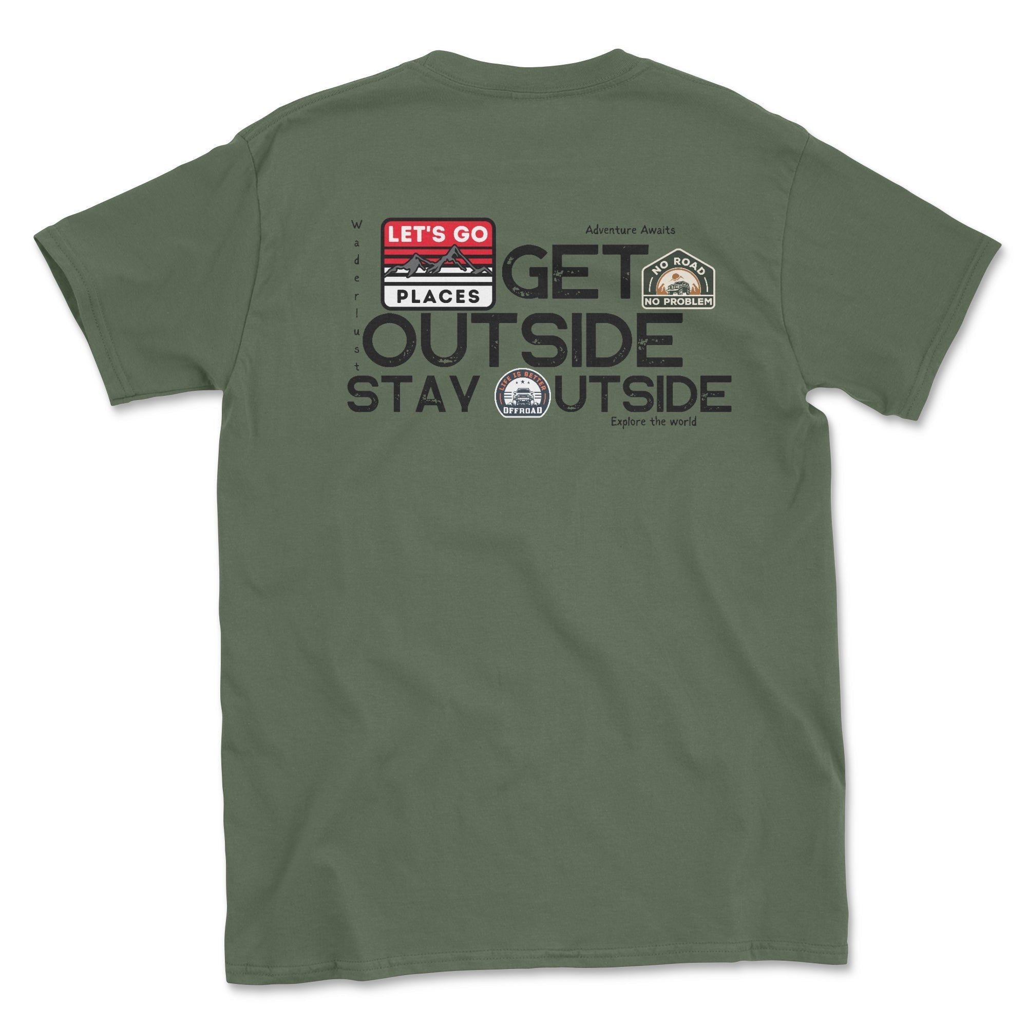 Go Outside, Stay Outside Offroad Graphic Tee Hoodie, Sweatshirt | CiraTrend.com (Image 3)