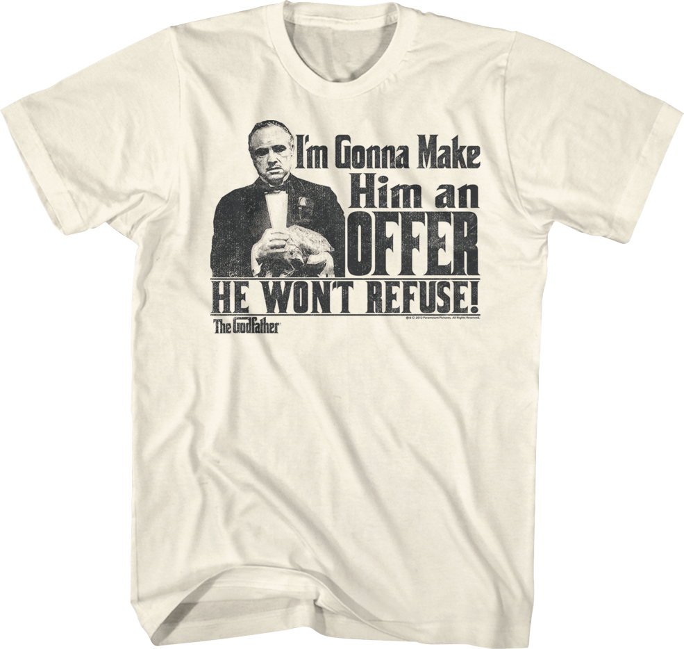 Godfather An Offer He Can't Refuse T-Shirt Hoodie, Sweatshirt | CiraTrend.com (Image 1)