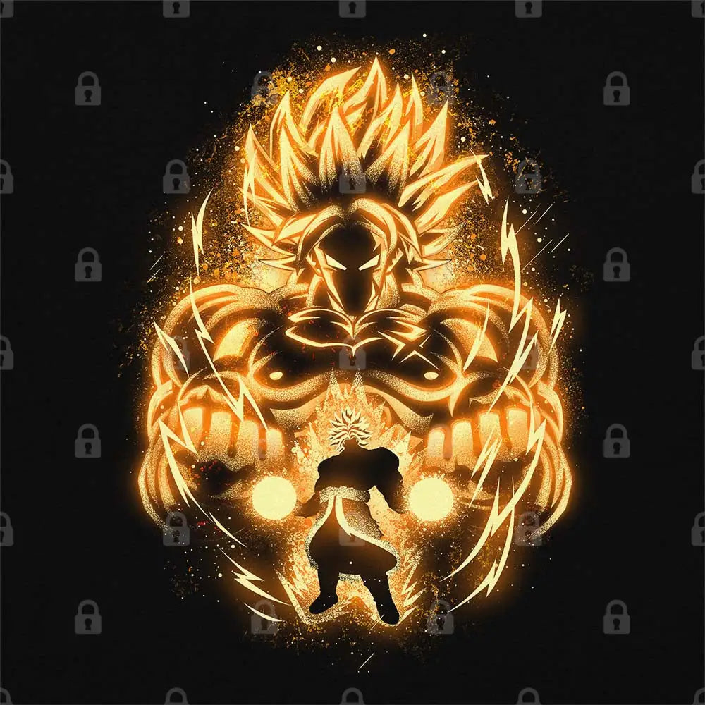 Golden Saiyan Broly T-Shirt Hoodie, Sweatshirt | CiraTrend.com (Image 1)