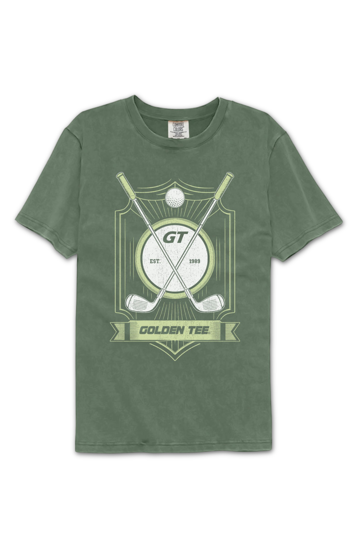 Golden Tee Shield Comfort Colors Brand T-Shirt Hoodie, Sweatshirt | CiraTrend.com (Image 2)