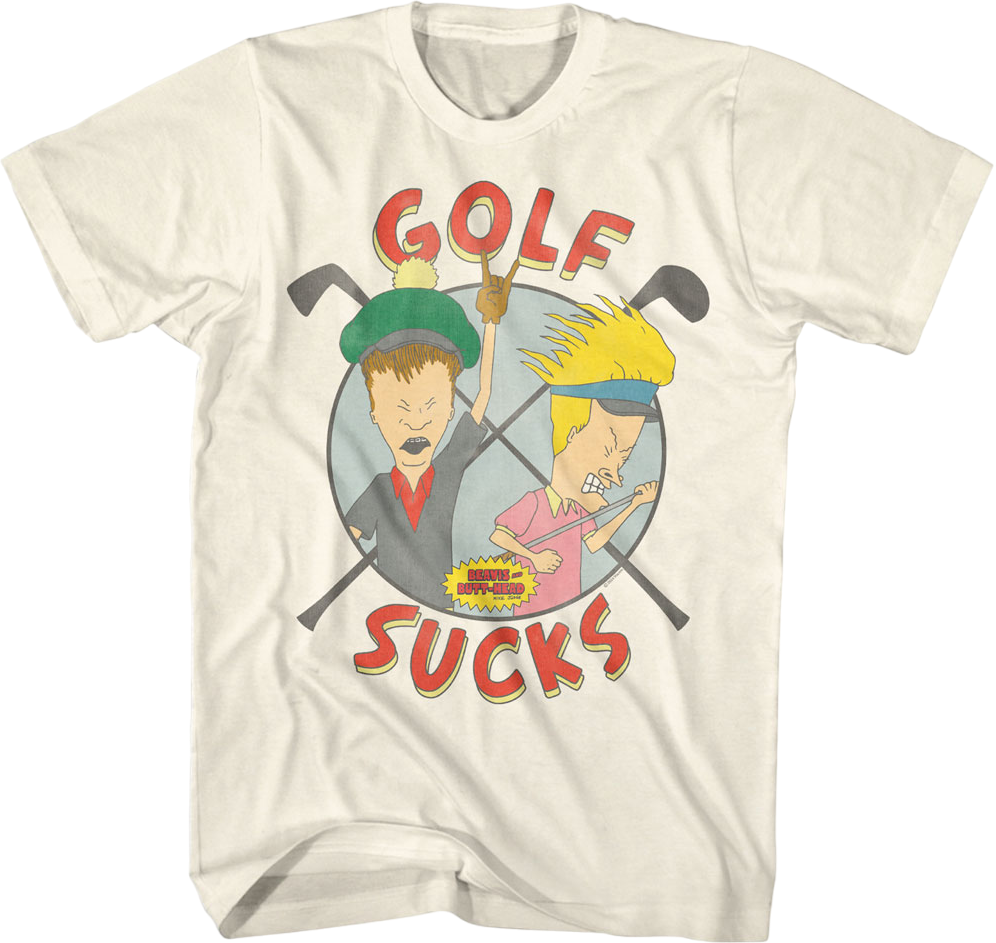 Golf Sucks Beavis And Butt-Head T-Shirt Hoodie, Sweatshirt | CiraTrend.com (Image 1)