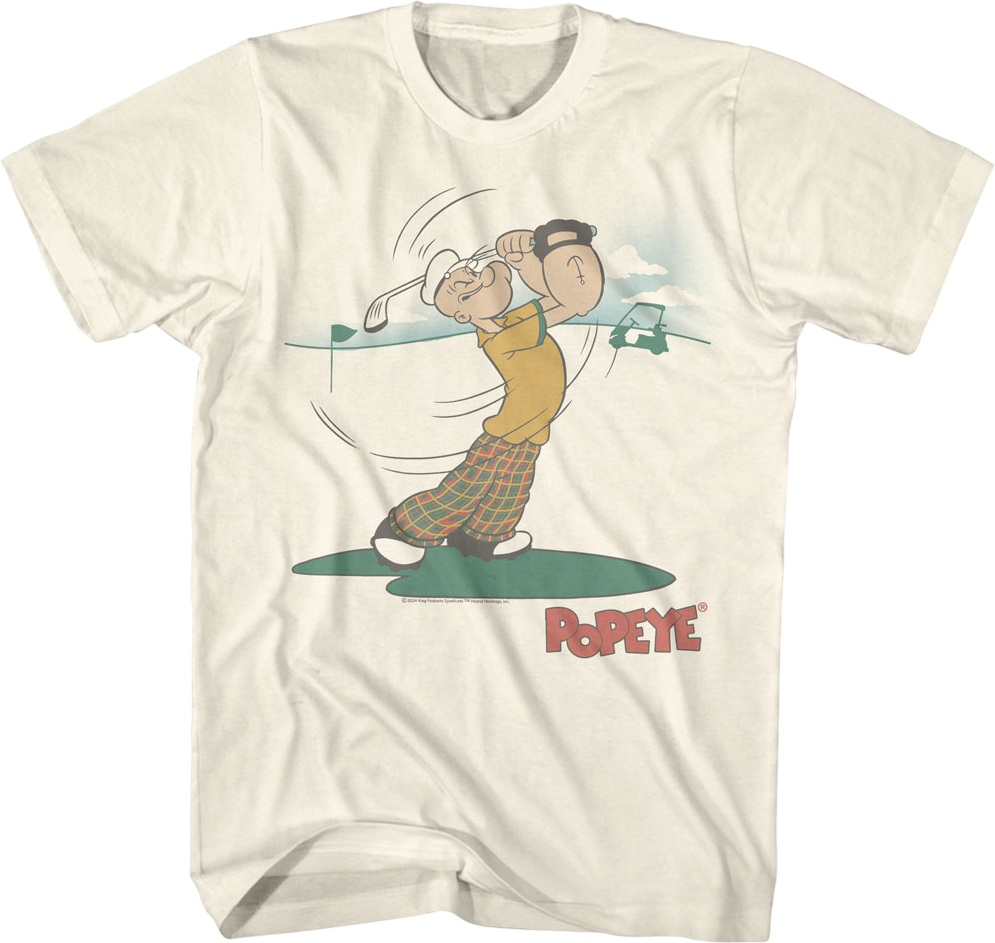 Golf Swing Popeye T-Shirt Hoodie, Sweatshirt | CiraTrend.com (Image 1)