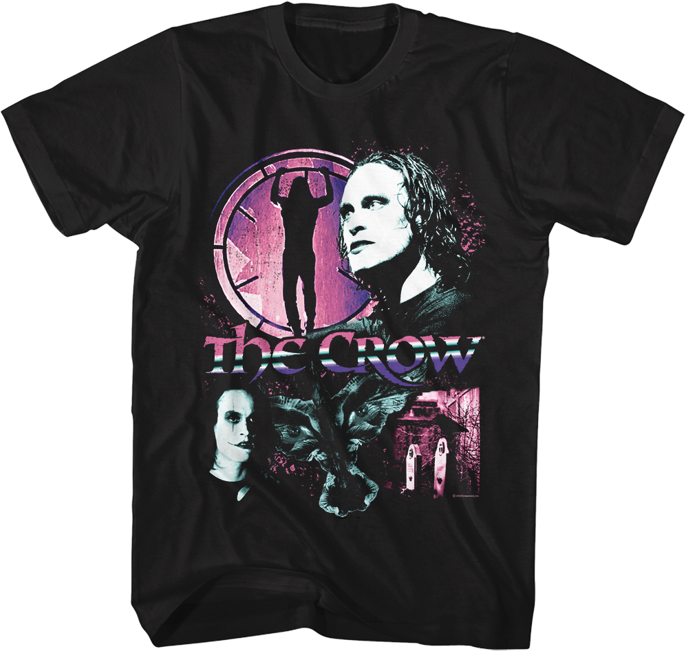 Gradient Collage The Crow T-Shirt Hoodie, Sweatshirt | CiraTrend.com (Image 1)