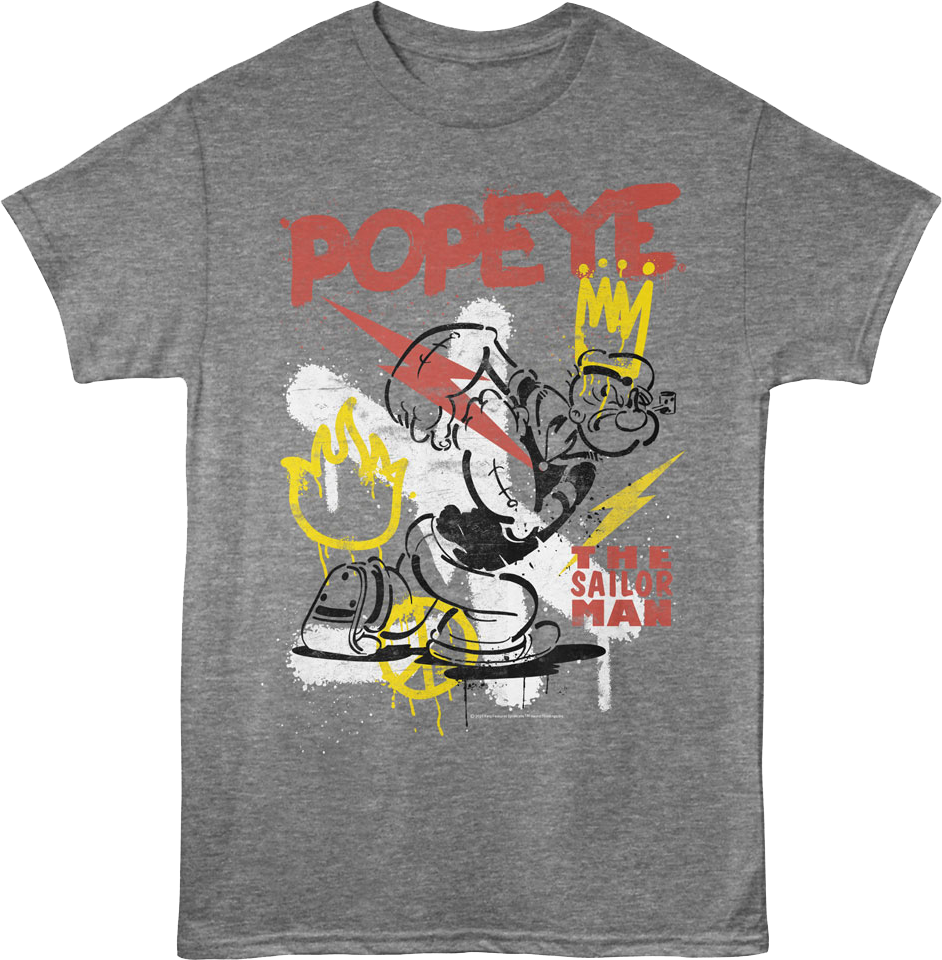 Graffiti Popeye T-Shirt Hoodie, Sweatshirt | CiraTrend.com (Image 1)