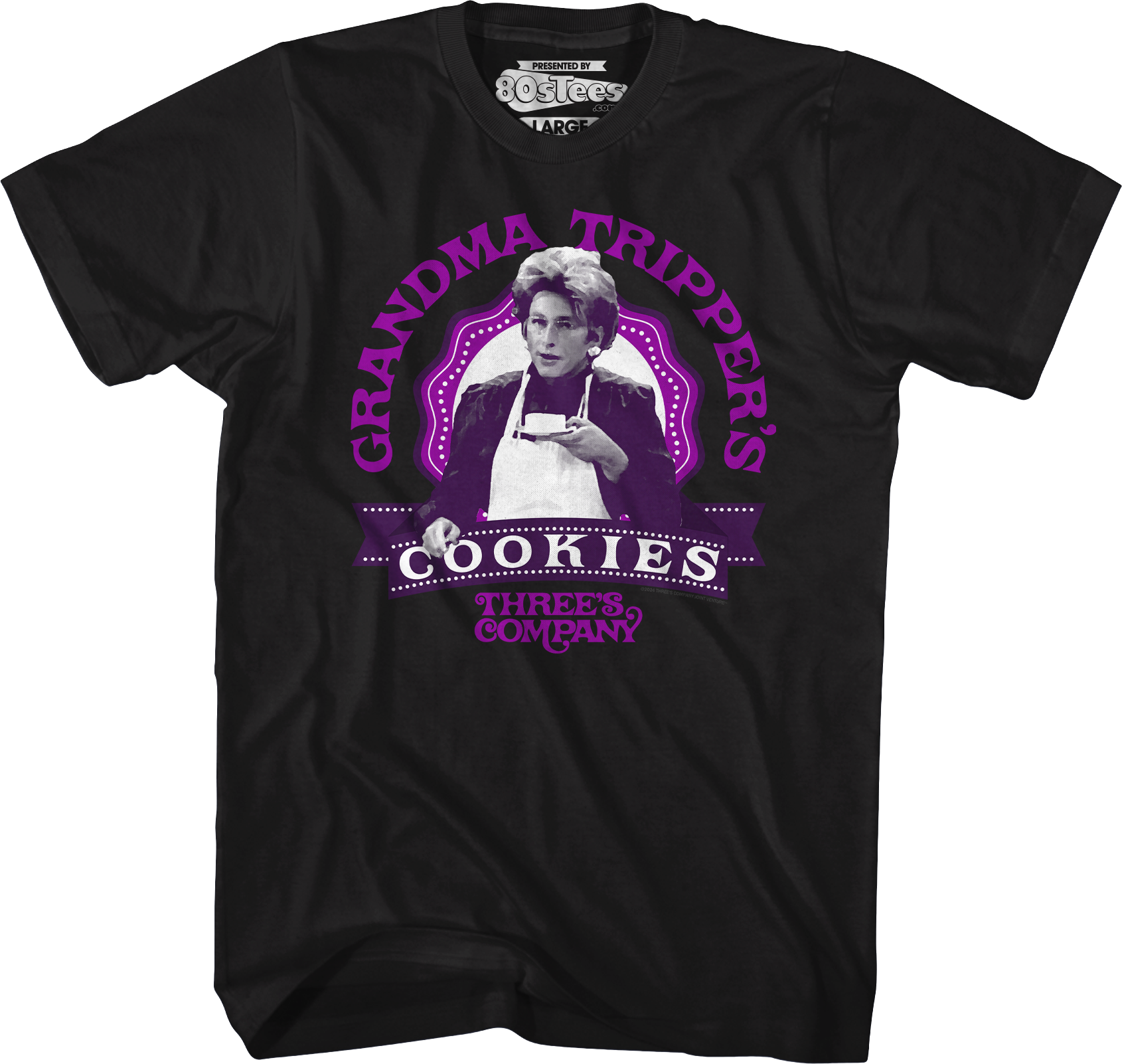 Grandma Tripper's Cookies Three's Company T-Shirt Hoodie, Sweatshirt | CiraTrend.com (Image 1)
