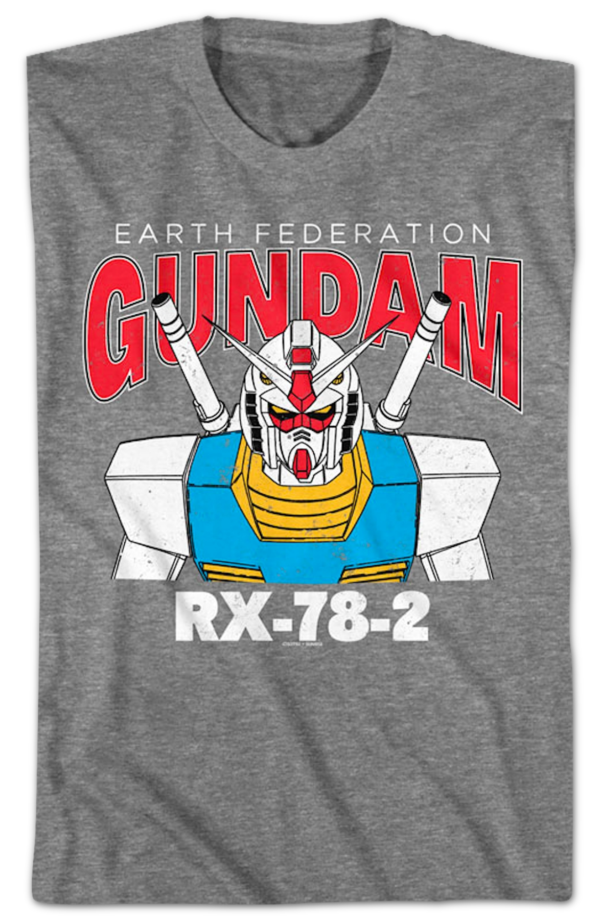 Graphite Heather Earth Federation Gundam T-Shirt Hoodie, Sweatshirt | CiraTrend.com (Image 2)