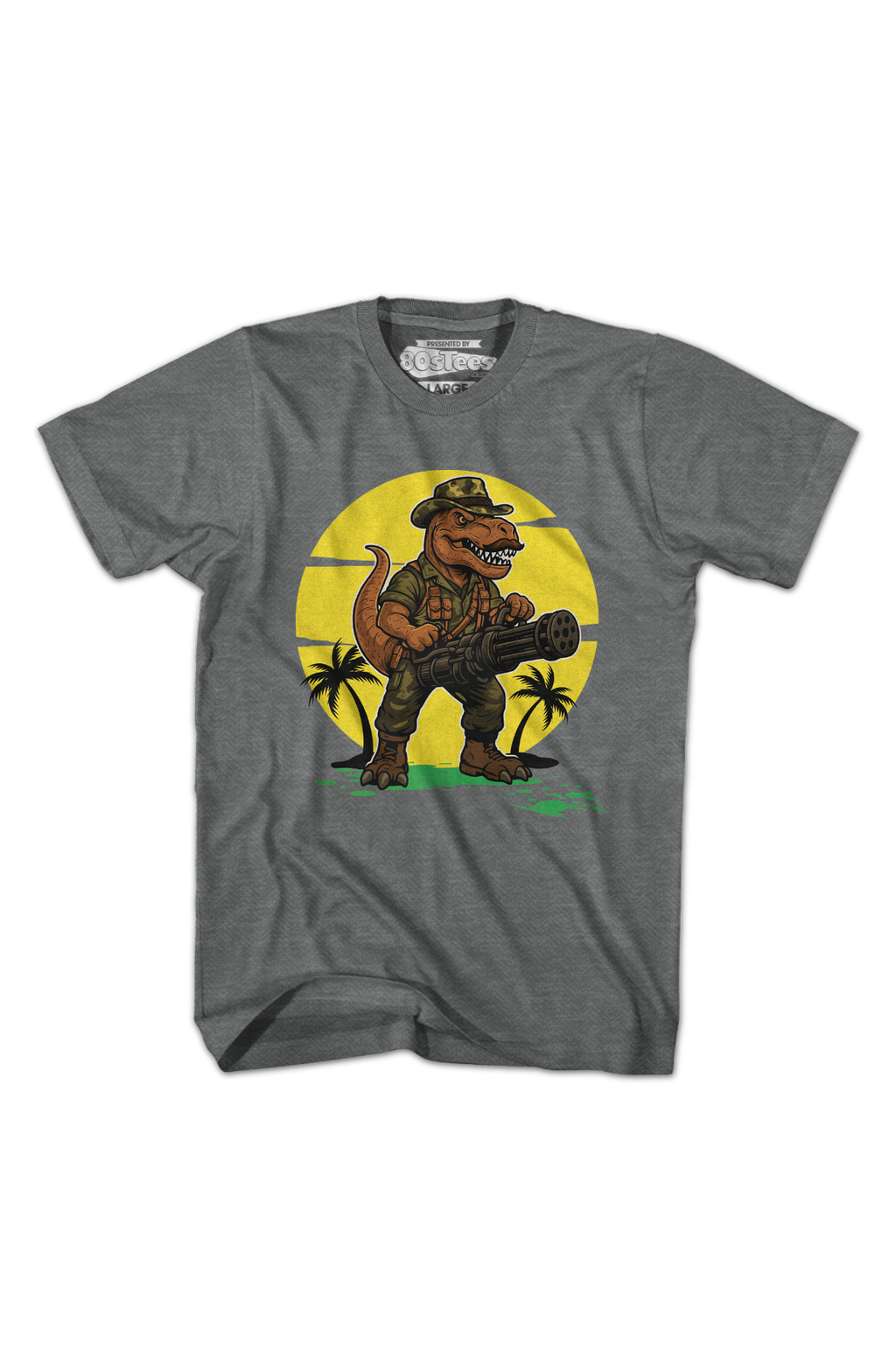Graphite Heather Simple Sexual Tyrannosaurus T-Shirt Hoodie, Sweatshirt | CiraTrend.com (Image 2)