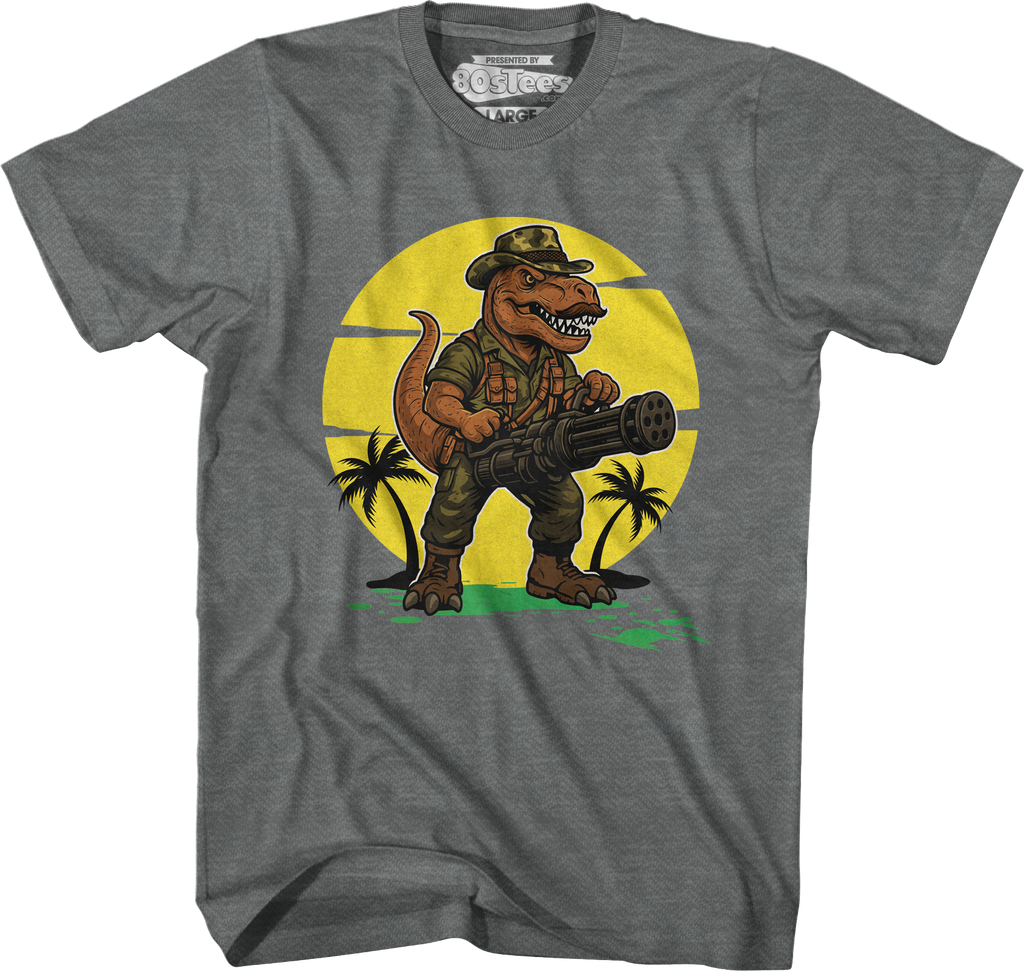 Graphite Heather Simple Sexual Tyrannosaurus T-Shirt Hoodie, Sweatshirt | CiraTrend.com (Image 1)